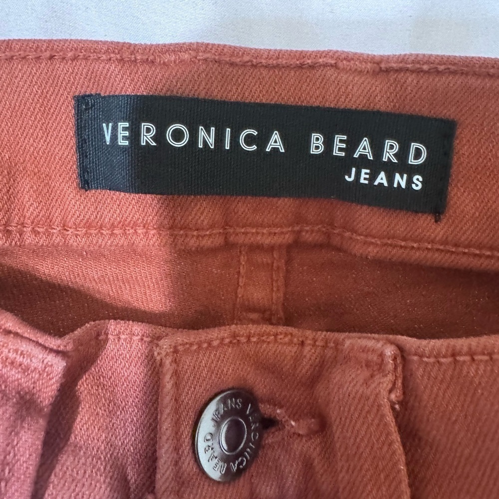Veronica Beard Jeans in Burgundy - Picture 6 of 10